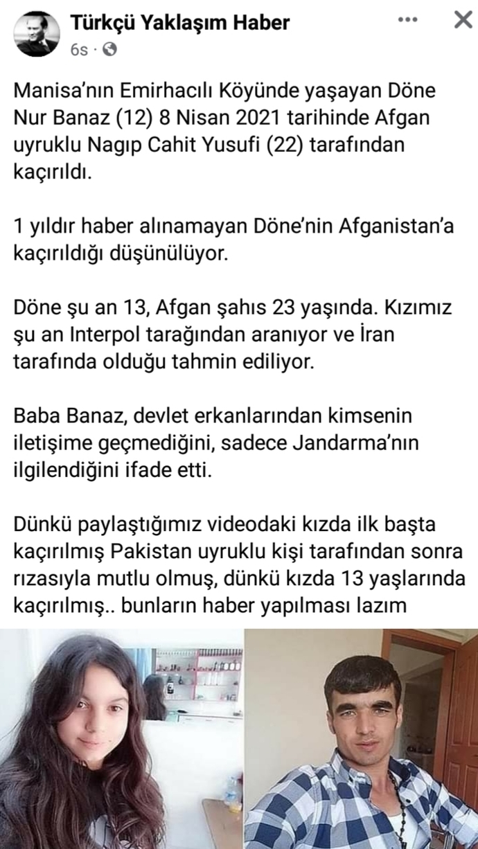 Kaçırılan Bir Türk Kızı Daha?