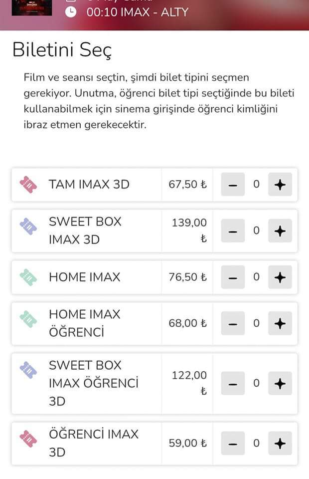 Sinemalar arasındaki fiyat farkının sebebi nedir?
