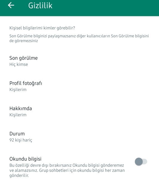 Wp de çevrimiçi yazısı nasıl kapatılıyor?