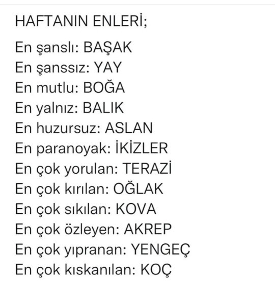 Haftanın enleri sence doğru mu?