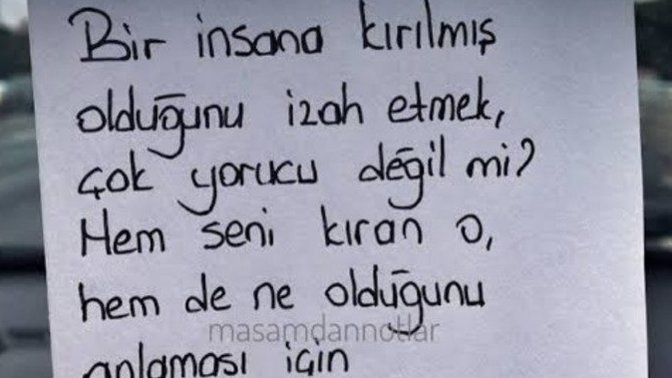 Kırıldığınızda bunu belli eder misiniz, yoksa içinize mi atarsınız?