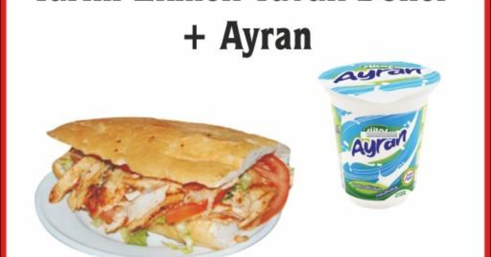 Sizin orada 3 Çeyrek döner + Ayran ne kadar?