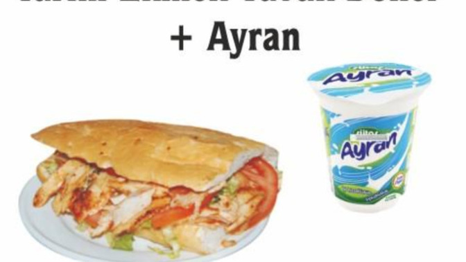 Sizin orada 3 Çeyrek döner + Ayran ne kadar?