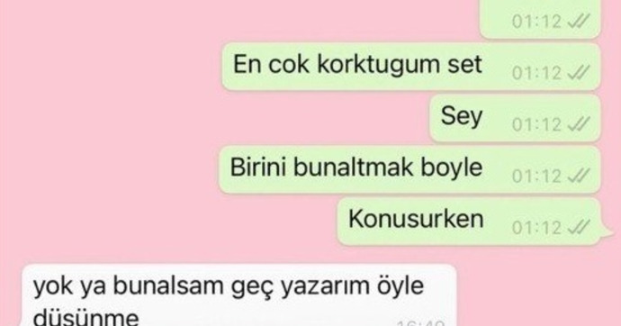 İnsanları bunaltan bir yanın var mı?
