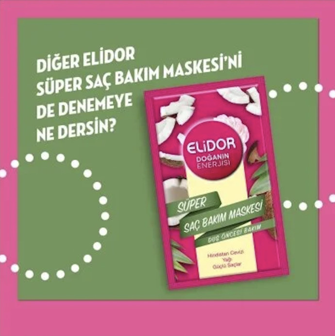 Elidor Doğanın Enerjisi Hindistan Cevizi Yağı Güçlü Saçlar Süper Saç Bakım Maskesi
