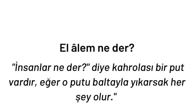 Elalem ne der? Sorusunun sizin hayatınızdaki yeri nedir?