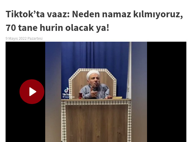 Hocanın verdiği vaaz konusunda ne düşünüyorsunuz?