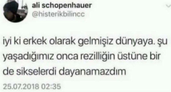 Erkekler erkek olduğu için çok şanssız değiller mi sizce de?