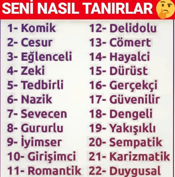 Görsele göre çevren seni nasıl bilir?