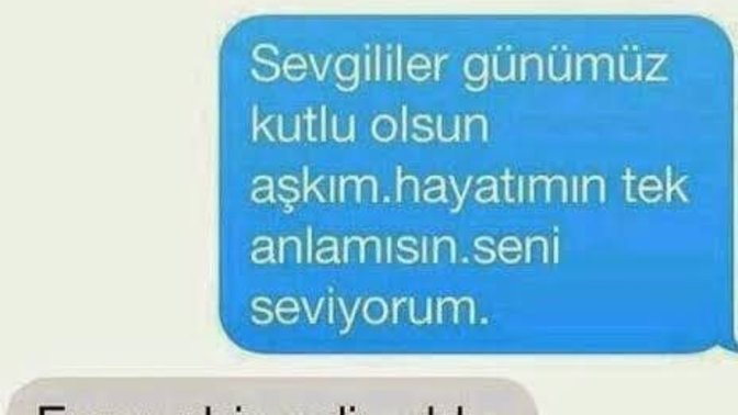 Telefonunuza birden ''seni seviyorum'' diye mesaj gelse ne yaparsınız?