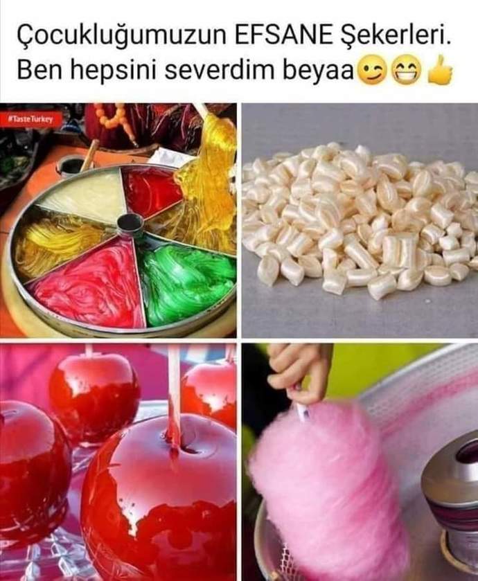 Çocukluğunuzda bu şekerlerden hangisini yediniz?