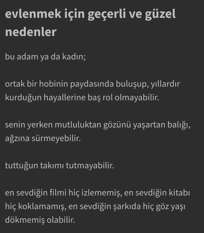 Evlilik nasıl bir şey sizce?
