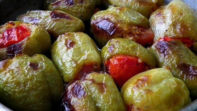 Biber dolmasını fırına atar mısınız?
