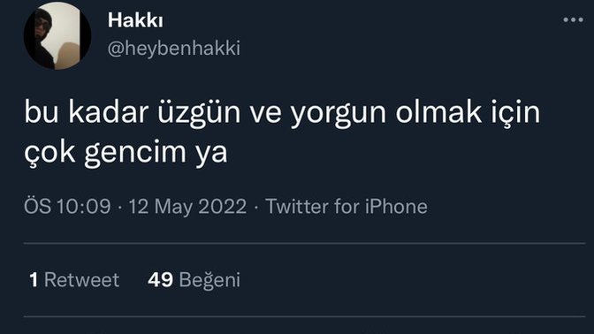 Neler için çok gençsin?