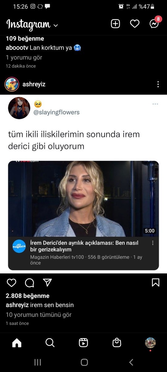 Son aldığınız ekran görüntüsünde ne var?