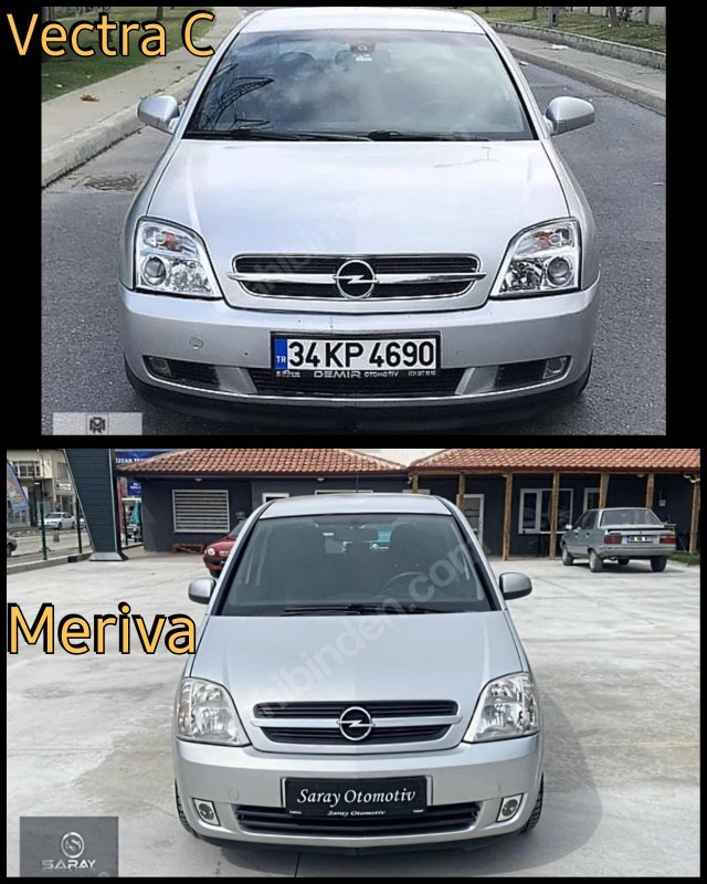 Opel Vectra C i̇le Opel Meriva sizce çok benzemiyor mu?