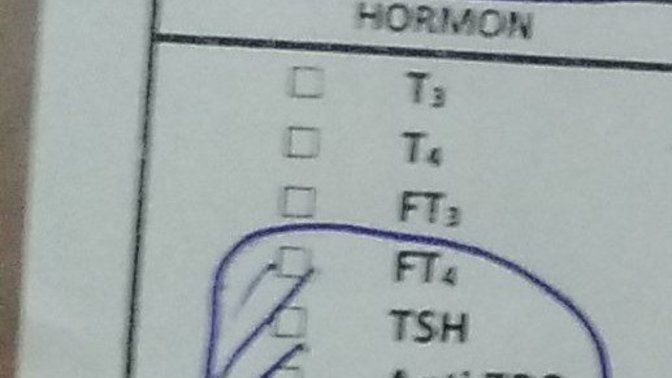 Tiroid için doktor neden en üsttekileri yazmamis olabilir?