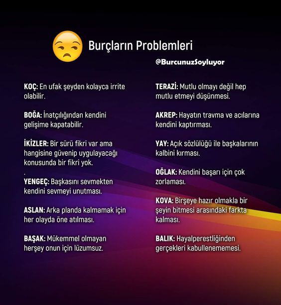 Burçların problemleri nedir?