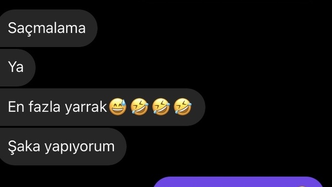 Birden bire bana engel attı nedenini anlamış değilim. Son mesajı gördükten sonra engel attı?