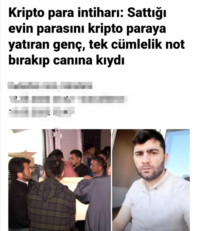 Kripto para intiharı. Siz olsanız ne yapardınız?