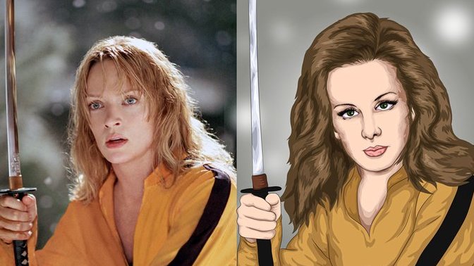 Kill Bill çizimi nasıl olmuş?