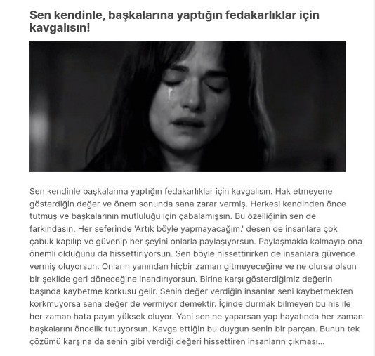 Teste katılmak ister misiniz. Siz kendi içinizde ne ile kavgalısınız?