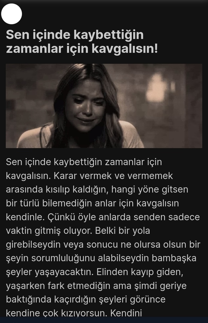 Teste katılmak ister misiniz. Siz kendi içinizde ne ile kavgalısınız?