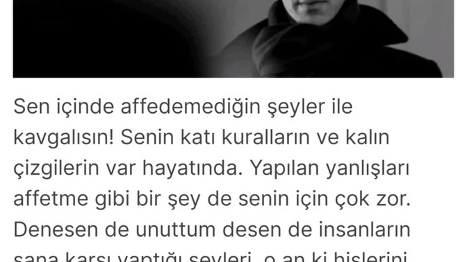 Teste katılmak ister misiniz. Siz kendi içinizde ne ile kavgalısınız?