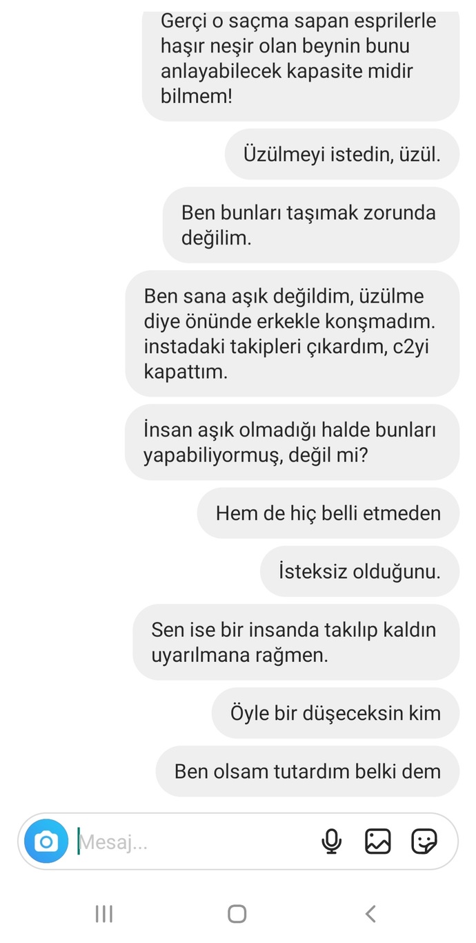 Ya lütfen bakın, çok mu kırıcı olmuş?