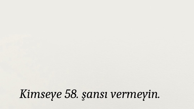 Kaç kez şans veriyorsunuz?