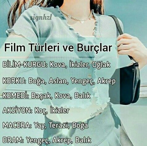 Burçların film türleri nedir?