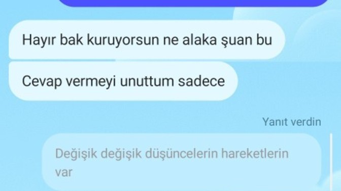 Bu kıza yazmalı mıyım?