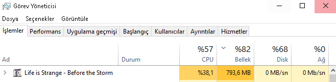 Oyundayken aşırı bellek kullanımı?