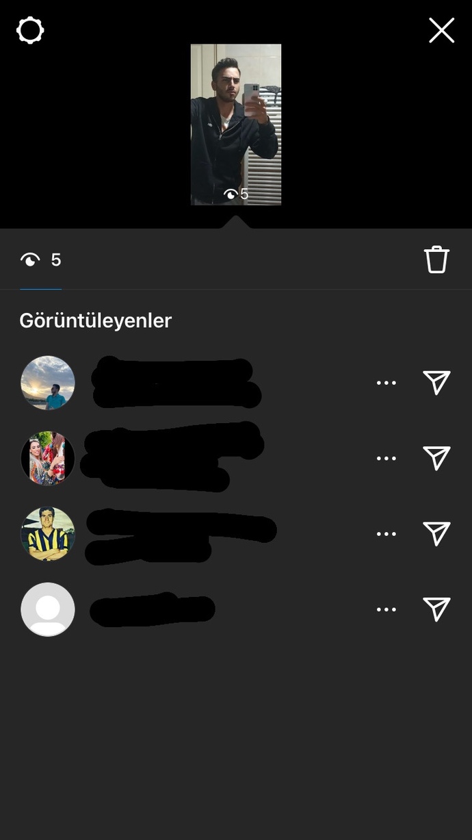 İnstagram hikayeme bakan 1 kişiyi göremiyorum sebebi nedir?