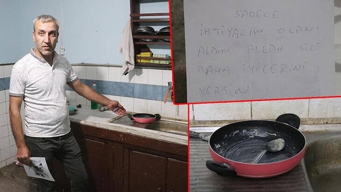 Denizli’de eve giren hırsız kıymalı yumurta yapıp yedi ve duş aldı sonrada çıkıp gitti. Bu olay başka ülkede yaşanır mı?