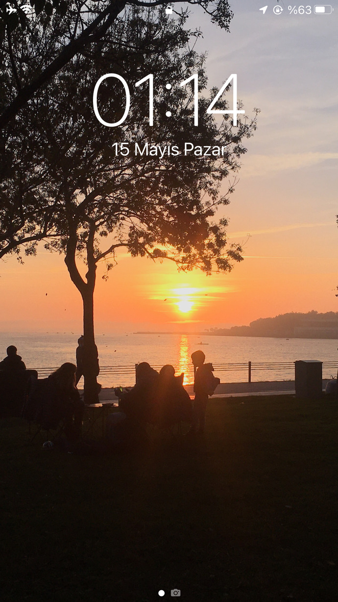 Telefon kilit ekranınızı paylaşır mısınız?