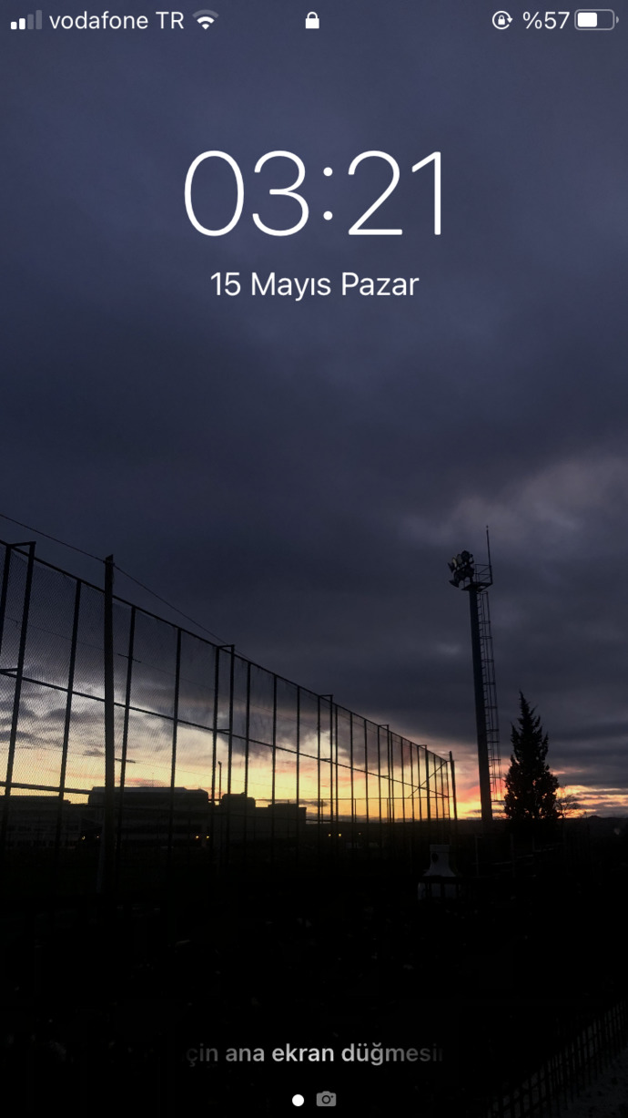 Telefon kilit ekranınızı paylaşır mısınız?
