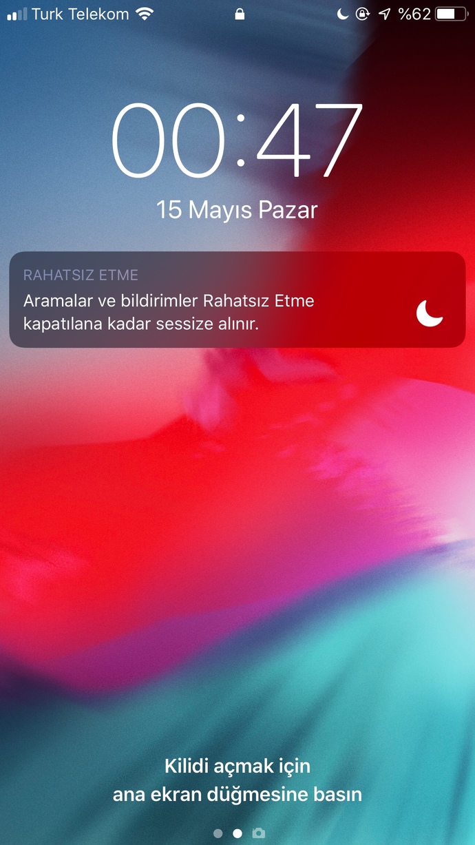 Telefon kilit ekranınızı paylaşır mısınız?