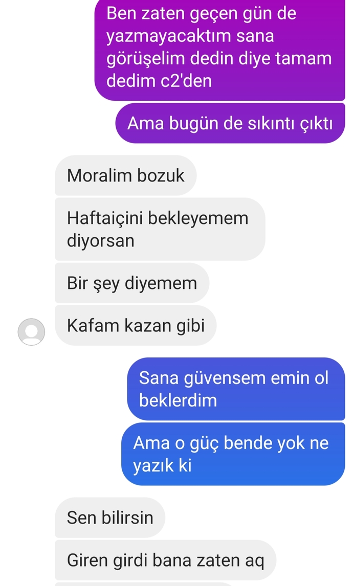 Buluşacağımız gün trafikte kaza yapmış. Ne yapmalıyım?