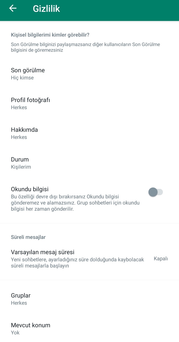 Whatsapp hakkında yardım alabilir miyim?