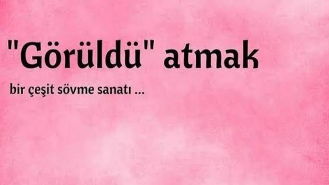 Görüldü atana ne atmak lazım?