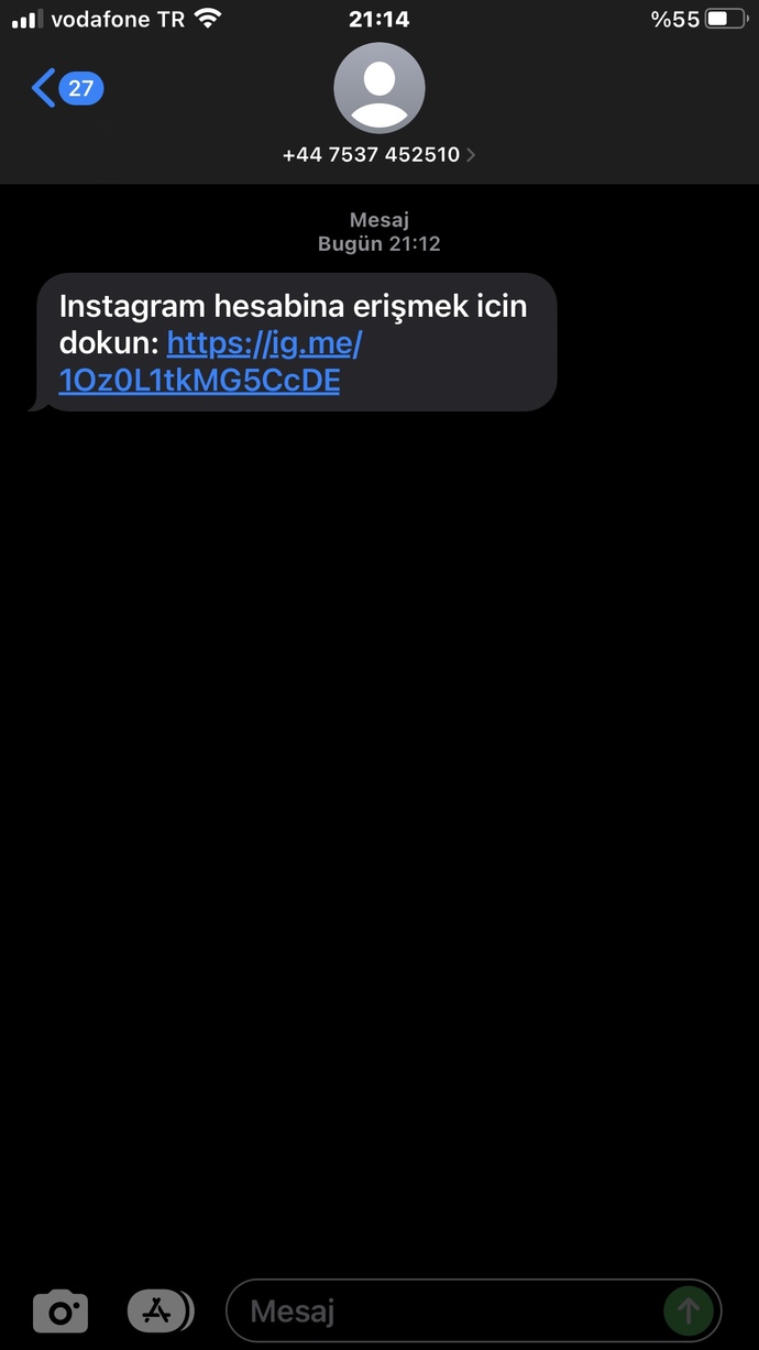 Bilmediğim numaradan link? (resimli)?