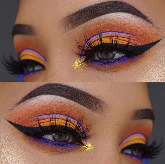 Renkli eyeliner