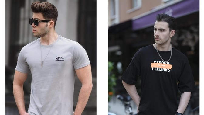 Erkeklere oversize t-shirtler mi slim fit t-shirtler mi daha çok yakışıyor?