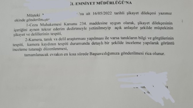 Birini Şikayet Ettim Böyle Kağıt Aldım Anlamadım?