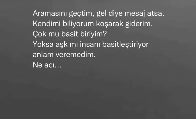 Aşk insanı basitleştirir mi?