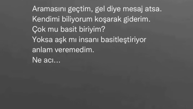 Aşk insanı basitleştirir mi?