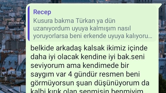Sevgilime yazdığım mesaj bakın bir iyi yazdım mı?