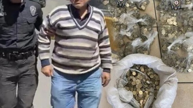 Bozuk paraları kiloyla hurdacıya satan şahıs gözaltına alındı! Sizce yaptığı suç mu?