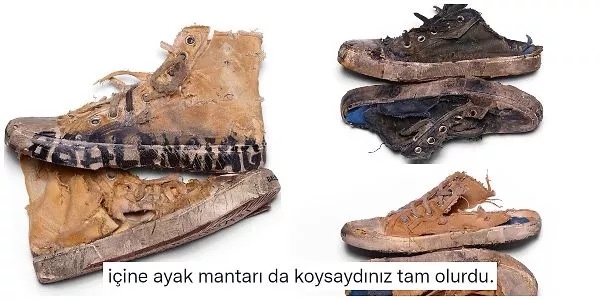 Böyle moda mı olur? Balenciaganın yeni aşırı eskitilmiş ayakkabılarının fiyatı 8000 TL, nasıl buldunuz?